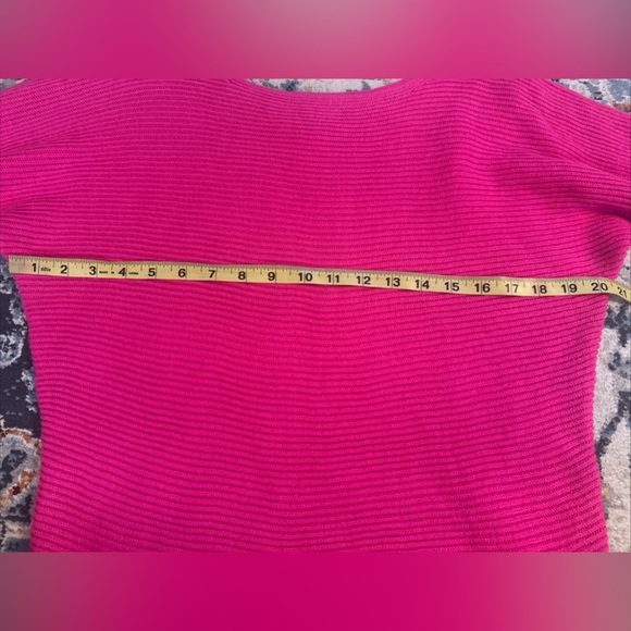 NWT JCP Sweater Wool Blend Womens Sz Small Pink Knit Bat Long Sleeve JC Penney - Picture 2 of 9